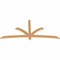 Ekena Millwork Davenport Timber Gable Bracket, Western Red Cedar, 84"W x 38"H x 1 1/2"D x 3 1/2"F, 11/12 Pitch GBW084X38X0204DAV00SWR - alternate 3